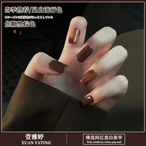Caramel black brown nail polish 2021 new popular color Net red tortoiseshell Amber nail polish nail shop dedicated
