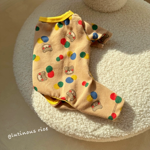 Брендовая осенняя хлопковая приятная телу удерживающая тепло пижама