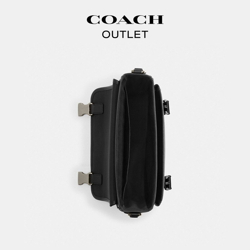 [New Year's Gift] COACH Outlet Men's Classic Logo Racer Messenger Bag