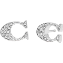 COACH Outlet Womens Classic Logo Stud Earrings