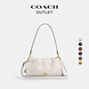 [New Year's Gift] COACH Outlet Women's Ruched Cow Leather Faye26 Shoulder Bag Crossbody Bag