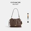 [New Year Gift] COACH Outlet Women's Cow Leather Faye Drawstring Handbag Shoulder Bag Crossbody Bag