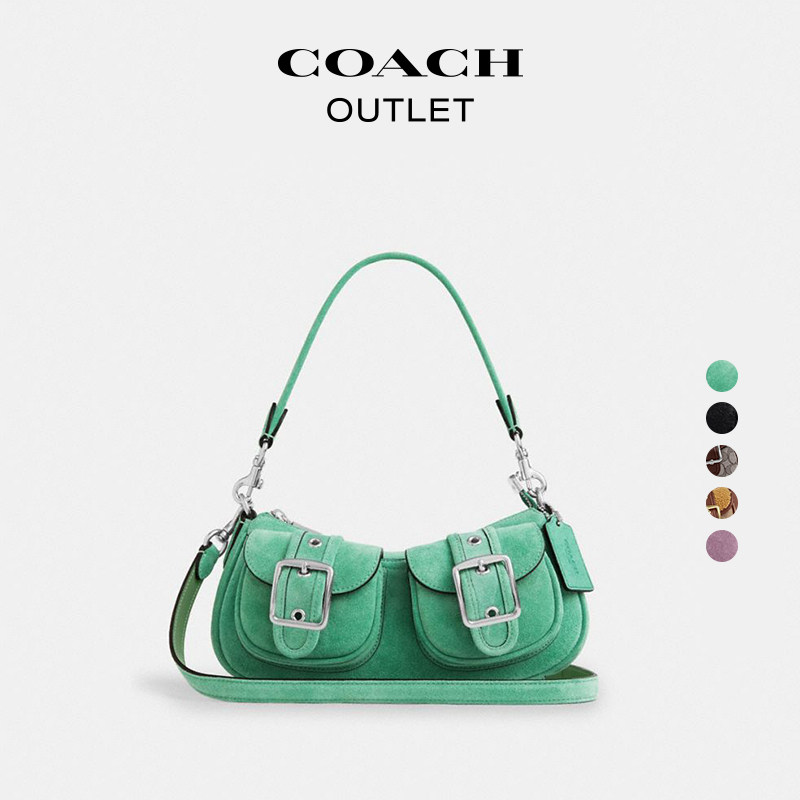 [New Year's Gift] COACH Outlet Women's Presbyopic Ashton Single Shoulder Bag Crossbody Bag Vintage