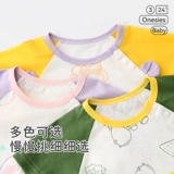 Детский летний тонкий комбинезон для новорожденных для младенца, летняя одежда, боди, короткий рукав, 0-18 мес.