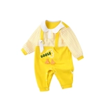 Детский демисезонный осенний хлопковый комбинезон для новорожденных, демисезонная пижама подходит для мужчин и женщин, комплект для девочек, боди