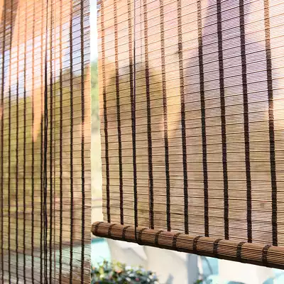 Customized bamboo curtain curtain curtain sunshade shade balcony tea room study office homestay Japanese bamboo curtain