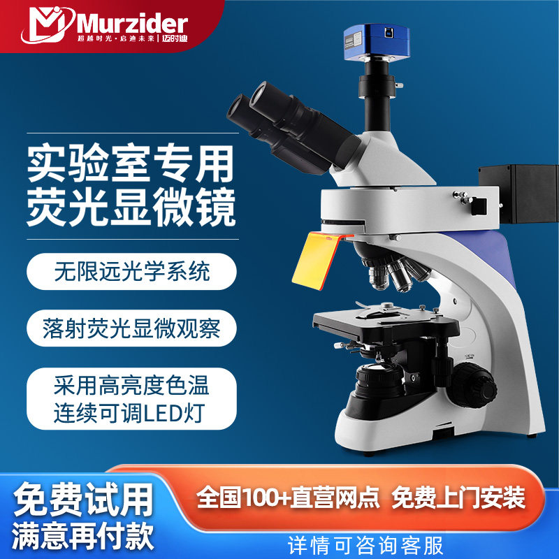 Murzider无限远正置荧光显微镜科研高校实验室专用四波段MSD520