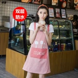 Двухэтажный модный фартук для домашнего использования для еды, водонепроницаемый скандинавский ветрозащитный чехол для работы, нагрудник, подтяжки