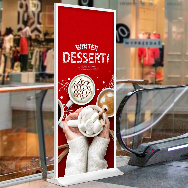 Hainali Display Stand 80X200 German-Style Double-Sided Vertical Display Advertising Water Stand Kt Board Poster Stand Door Frame Type