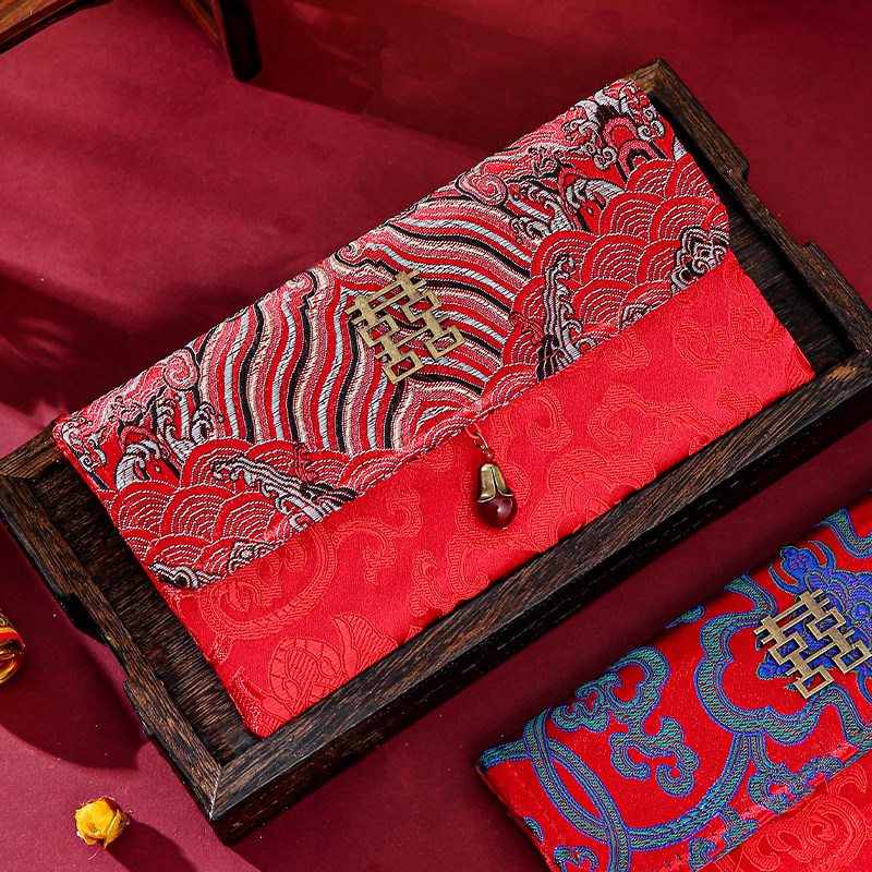 Luoman wedding wedding wedding change fee gift bag ten thousand yuan big red bag creative Chinese style red bag bag