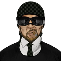 Черно -белая дымовая крышка для головы [набор для лица]