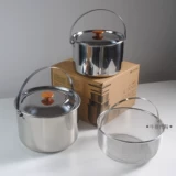Snow Peak Xuefeng Heanlesse Steel House Outdoor Camping Tabs Al Dente Cookset 3 Set Set