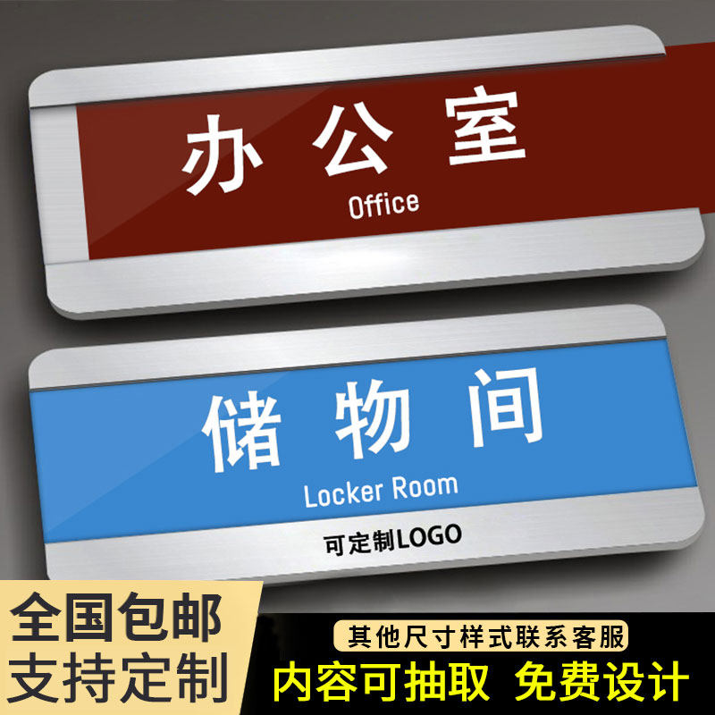 Acrylic department card can be replaced and replaced pull company office door card school hospital department sign custom