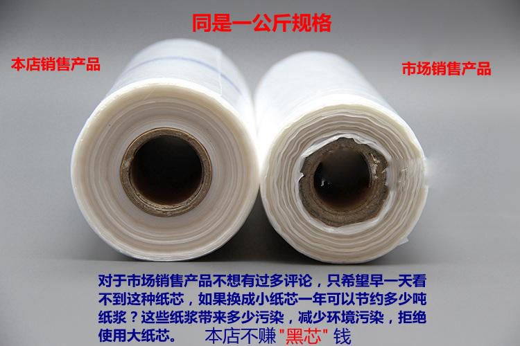 Подарочный пакет 食品级pe保鲜袋子点断式加厚手撕袋超市专用连卷袋平口袋定做批发