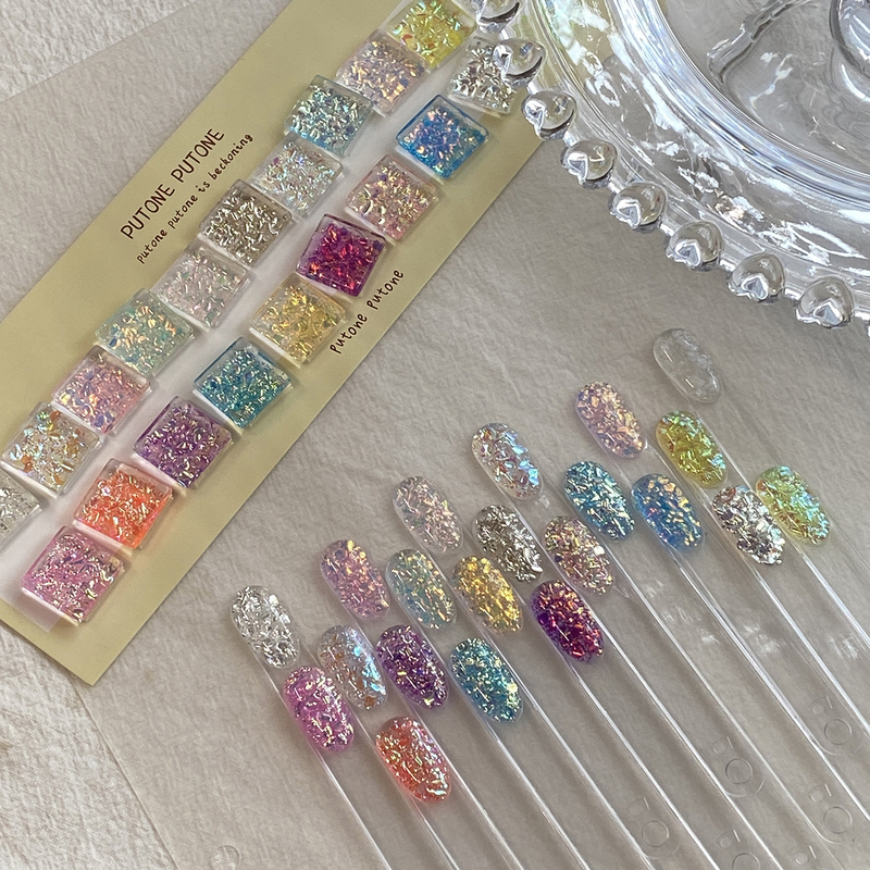 Melo Bubble Glitter Set Putone Putone Internet-Famous Red Series 3D Three-Dimensional Translucent Water-Like Dopamine