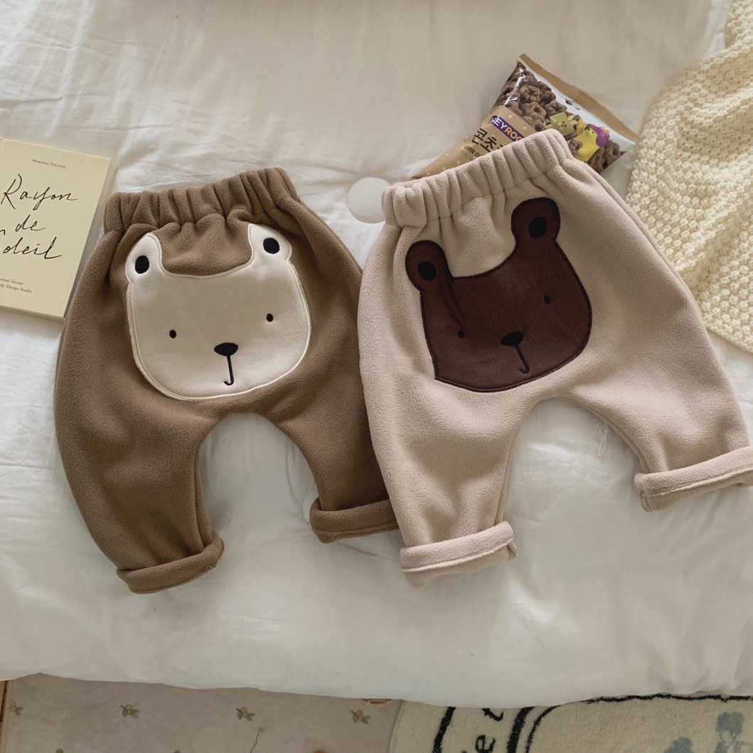 Korean version of children's clothing spring and autumn season cartoon Little Bear Big fart for men and women Pants outwear pants big ass pants male and female child Harun Leisure