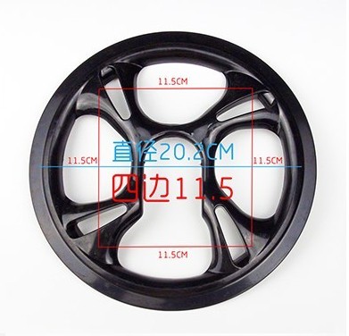 Mountaineering bicycle big chainring chainring crank 27-speed square hole central axis tool set guard disk cover universal accessories 42T