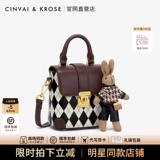 CinvaiKrose Маленькая сумка через плечо на одно плечо, из натуральной кожи