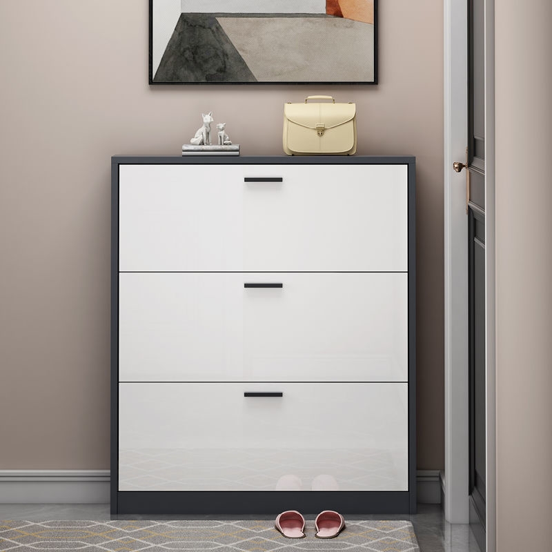 Shoe Rack Ins Nets Red Ultra Slim Tipping Bucket Shoe Cabinet Home Doorway Small Shoe Cabinet Entrance Door Multifunction New Shoe Cabinet Contained