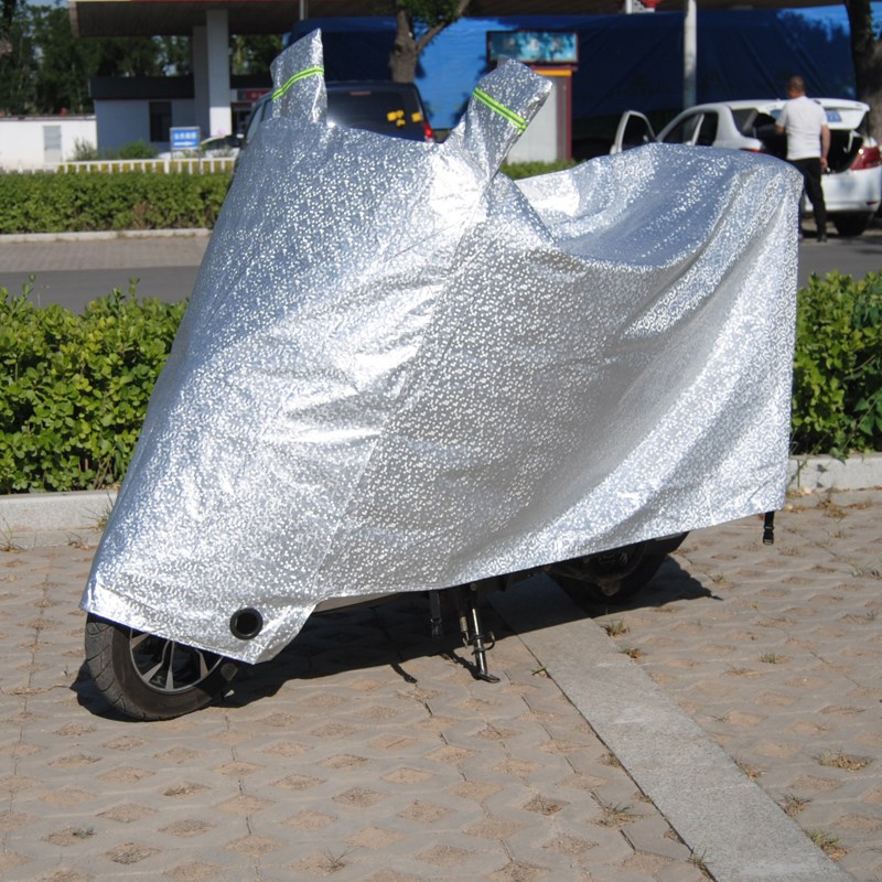 Windproof and convenient electric car plastic thickened anti-rain cover anti-snow cover sunscreen electric car dust cover car cover