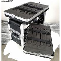6US21CM microphone receiver case 19-inch ABS flight case standard equipment rack box audio cabinet
