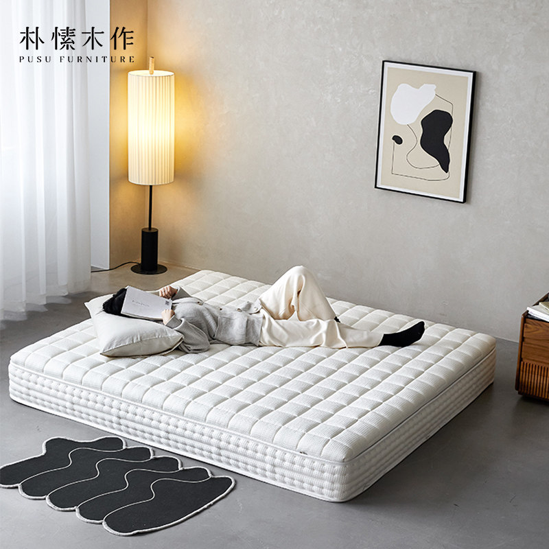 Plain Wood Working Latex Mattresses Natural Thickening Independent Spring Rolls Bag Mattresses Home Removable Washable Anti Mite Bedrooms-Taobao