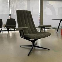 Nordic master designs luxury special-shaped glass fiber reinforced plastic eggplant shape sofa hotel metal legs high back armchair