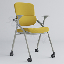 Training folding chair with table board conference chair with writing board reporter chair news chair office chair with wheels school chair