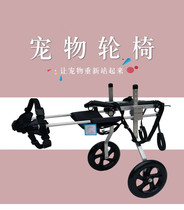 Dog wheelchair rear limb lumbar spine disability scooter medium and large dog paralyzed wheelchair elderly rear leg booster cart