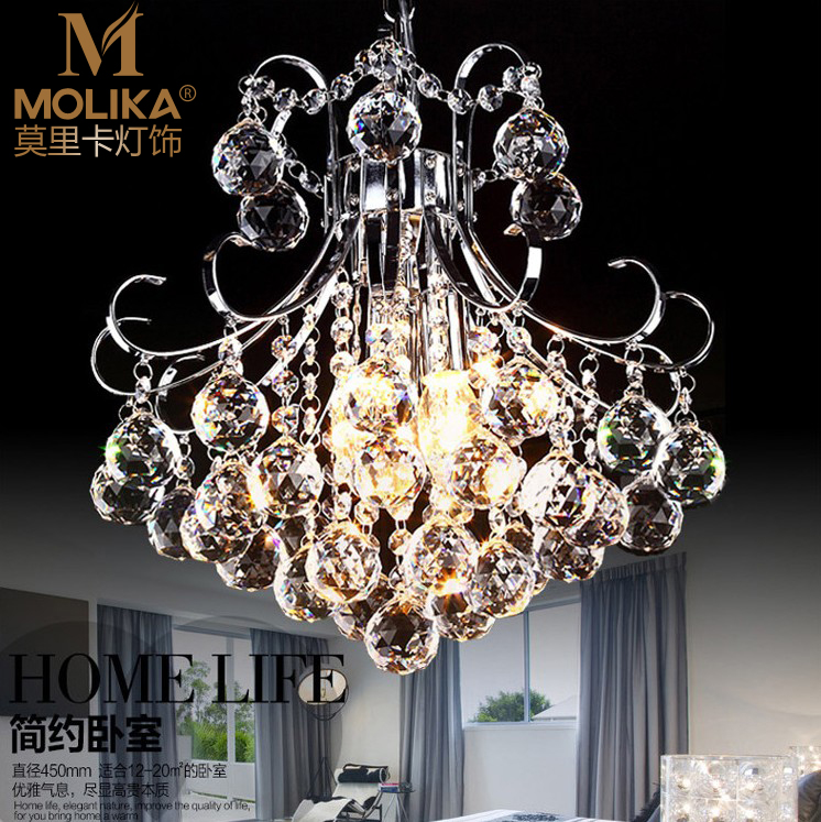 Dining Room Crystal Light Door Hall Small Chandelia Brief Modern Aisle Veranda Genguan Light Dining Room Lamp European-style Bedroom Chandelia