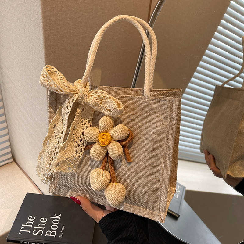 Высококачественная нишевая льняная сумка-клатч, женская сумка 2025 года, новая модная корейская версия сумки через плечо в западном стиле wild fashion