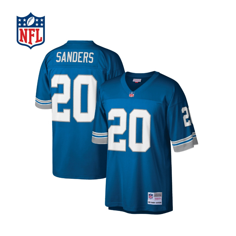 (NFL) Detroit Male Lion Mitchell Ness Traditional Jersey-Barry Sanders