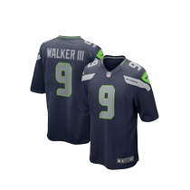 Seattle Seahawks Home Game Jersey-KenWalkerIII-Mens Heat Transfer Number