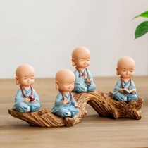 ? Creative little monk ornaments office table novice living room TV wine cabinet decoration home new Chinese craft