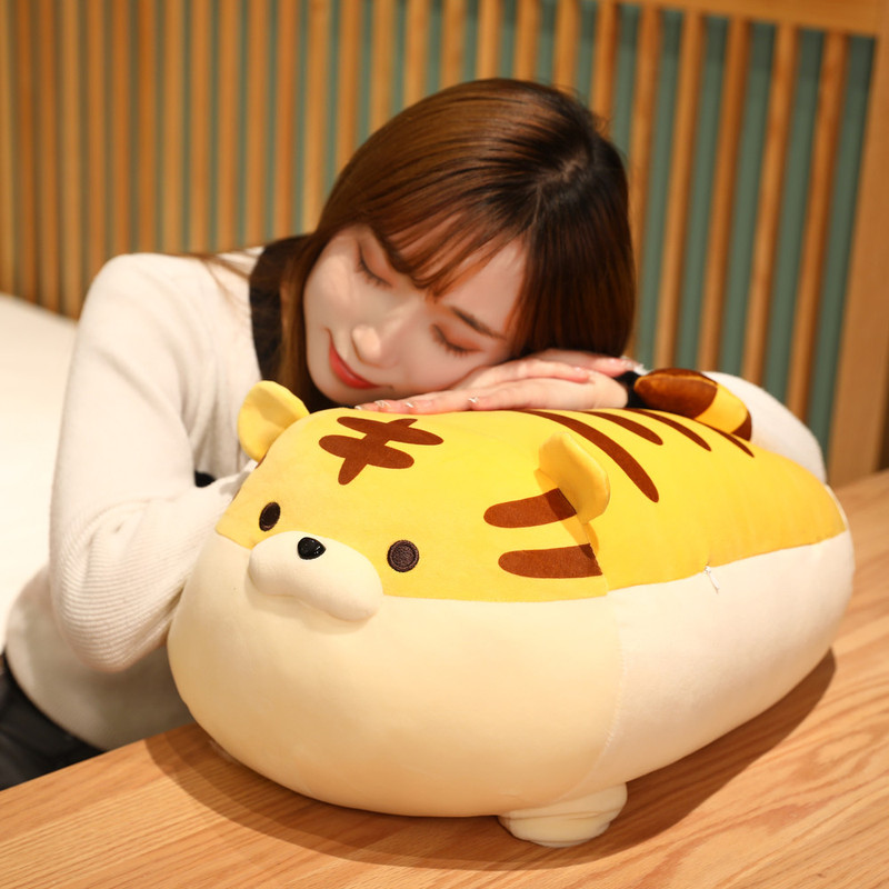 Japanese-Style Super Soft Tiger Plush Pillow Stuffed Toy Little Tiger Doll Sleeping Companion Bed Pillow Cloth Doll Girl Birthday Gift Japanese-Style Super Soft Tiger Plush Pillow Stuffed Toy Little Tiger Doll Sleeping Companion Bed Pillow Cloth Doll Girl Birthday Gift