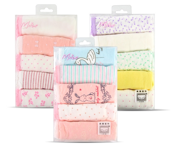Ms. Watson Miine Little Cotton Underwear MIINE Cotton Underwear Lace Underwear 5 pairs