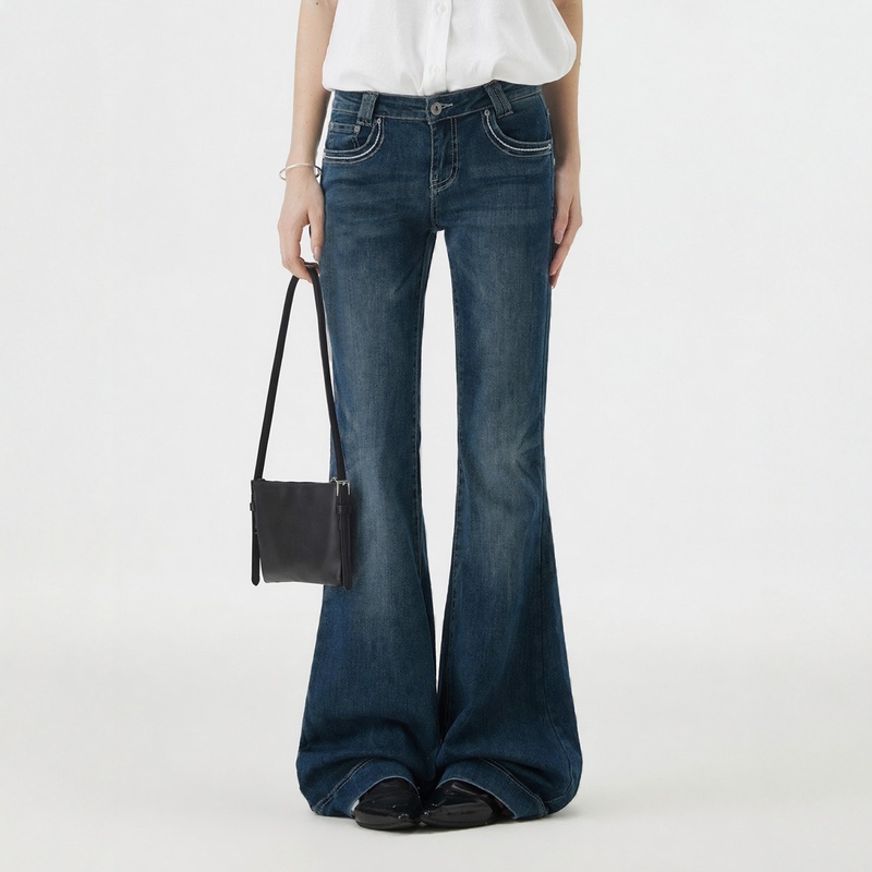 Myfaerie (Same Style as Yi Mengling) Has a Great Fit That Makes You Look Slim and Perfect! Stretchy Mid-Waist Jeans for Petite People Myfaerie (Same Style as Yi Mengling) Has a Great Fit That Makes You Look Slim and Perfect! Stretchy Mid-Waist Jeans for Petite People