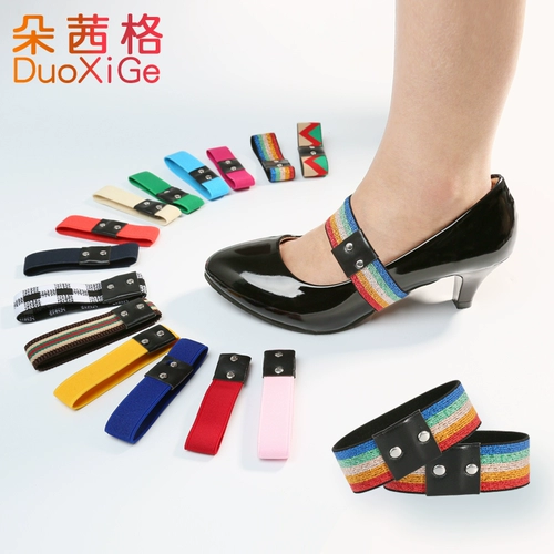 Обувь, шнурок-держатель на высоком каблуке, шнурки, эластичный ремень, фиксаторы для шнурков, фиксаторы в комплекте, на резинке