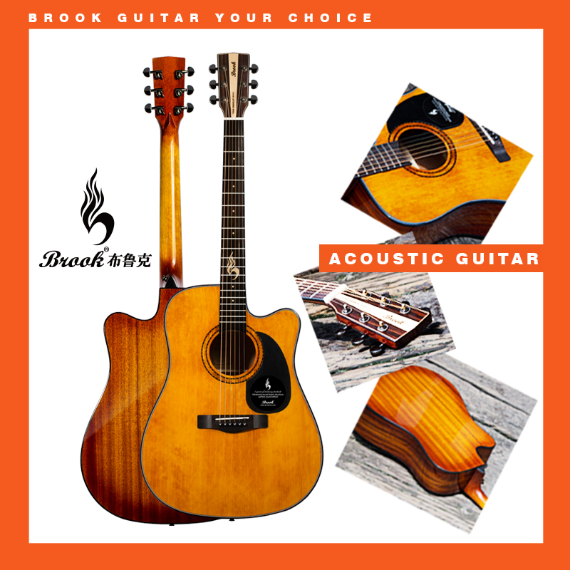 Brook Bruco s25 guitar veneer beginner ballad students men and women 36 40 41 inch electric box guitar