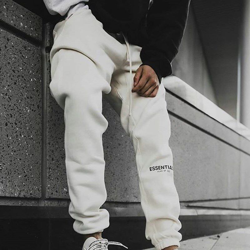 Muscle high street trendy sports pants male brother fitness trousers running training casual loose beam mouth small foot guard pants