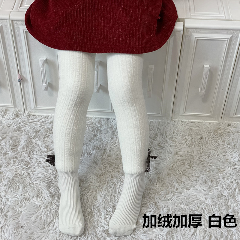 Baby Beats Bottom Pants Plus Suede Thickened Winter Lian Pants Socks Baby Cotton Pants 1-3 Years Old 2 Girls Open Gear Warm Cotton Pants-Taobao