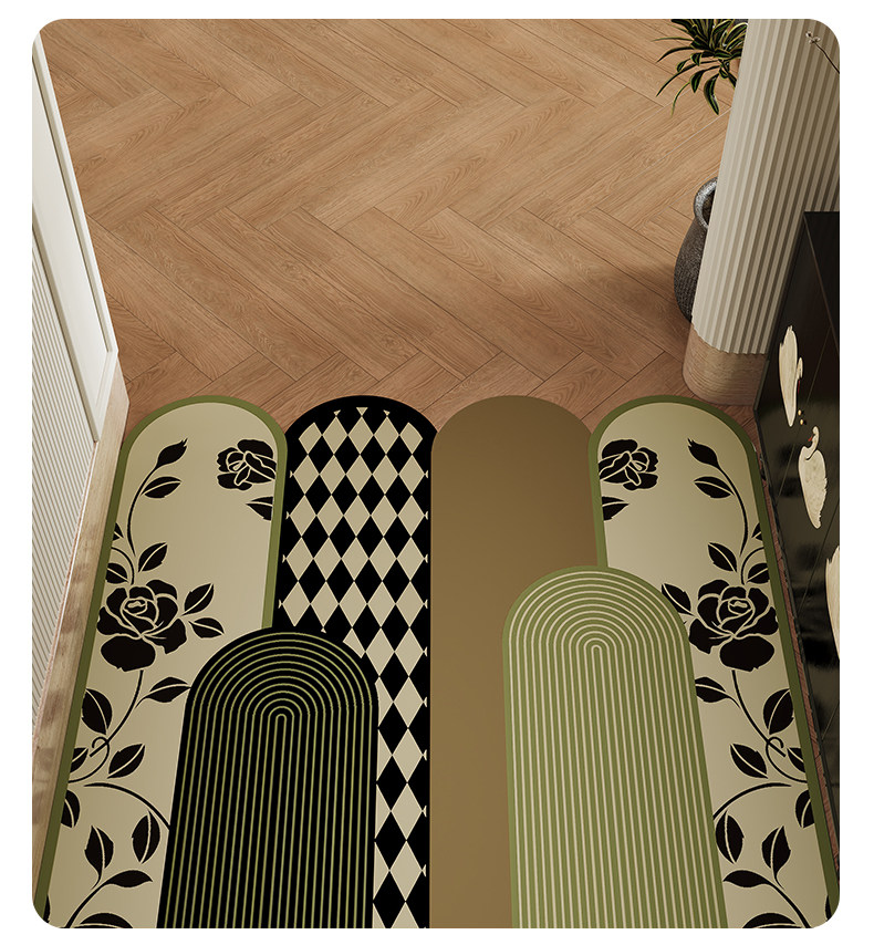 2026 New Model Entryway Doormat, Medieval Style Leather Entrance Mat, Non-Slip, Dirt-Resistant, Customizable, Wholesale Entryway Carpet