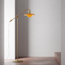 Nordic living room retro floor lamp designer modern study bedroom bedside lamp vertical adjustable glass lamps