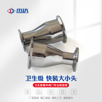 Jeda health class quick fit size head 304 stainless steel chuck hoop type quick open concentric variable diameter tube connector