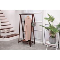 Karen Yulong Home 201 Solid Wood Floor Hanger Foldable Simple Creative Coatrack 1