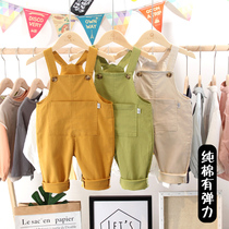 Can clothes cotton baby pants spring and autumn can open stalls cute foreign men and women children cotton stretch pants