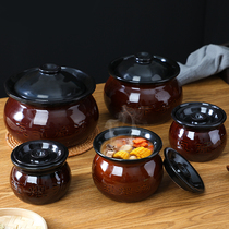 Jiangxi Nanchang Internet celebrity Shaxian snack ceramic small earthenware pot soup pot simmering soup household commercial stew pot Chinese soup pot
