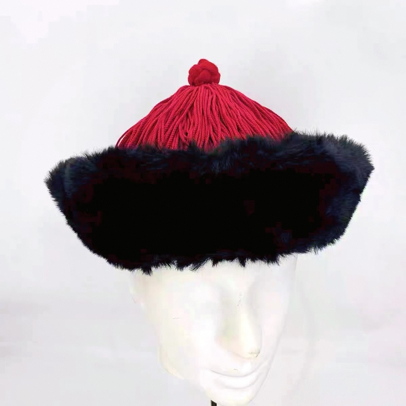 Reproduction of Qing Dynasty Warm Hat, Imitation of the Winter Hat of the Fourth Prince of the Yongzheng Dynasty, Ancient Chinese Costume Cosplay, Winter Warmth