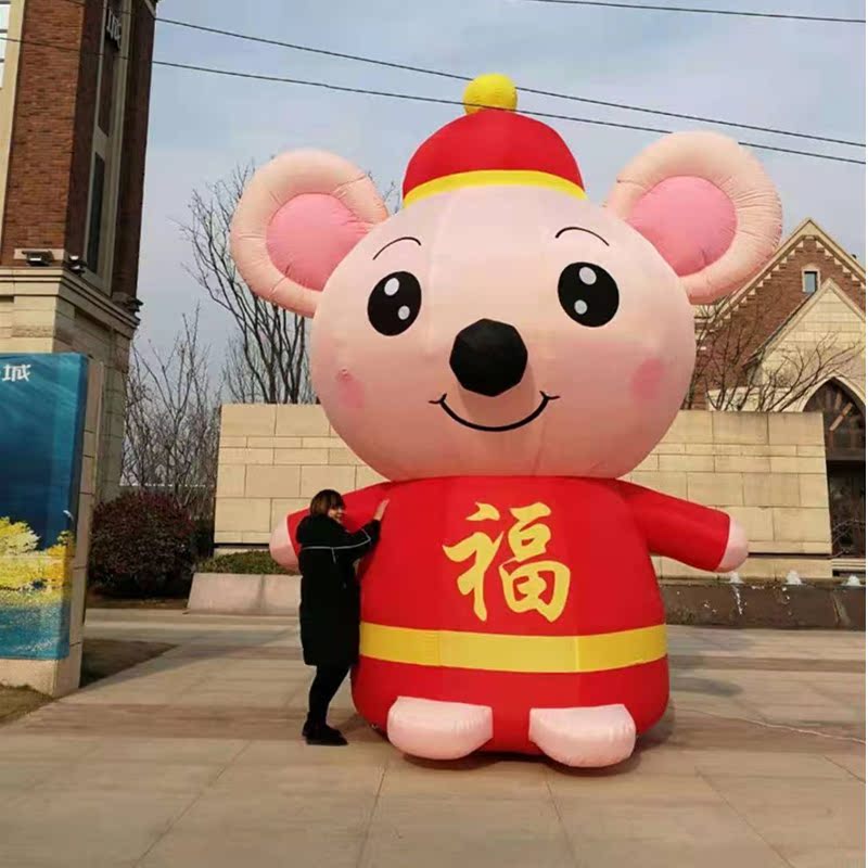Custom inflatable doll cartoon shape card opening cartoon celebration beverage bottle inflatable model factory direct sales