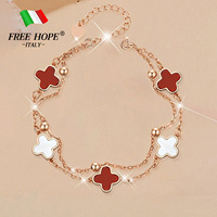 [Birthday Gift] Freehope Italian four-leaf clover bracelet is recommended as a birthday gift for your girlfriend or wife